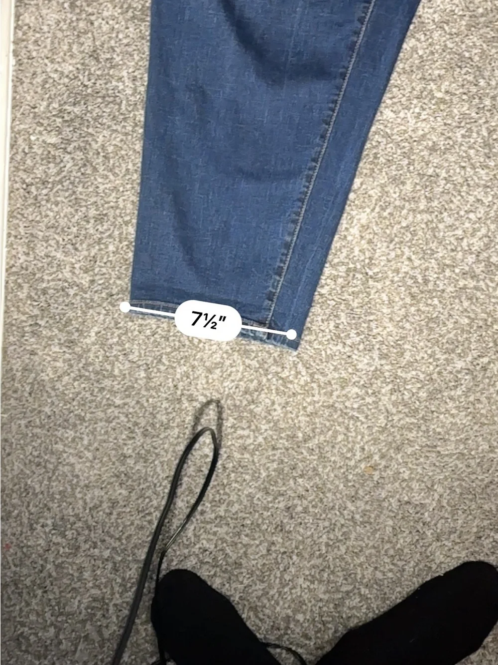 Talbots Cropped Ankle Jeans in Deep Blue Wash